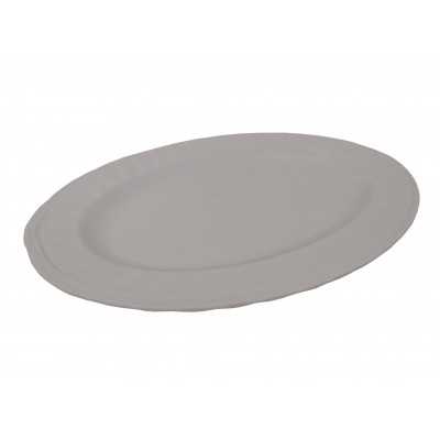 BANDEJA MELAMINA OVAL 10" BLANCA