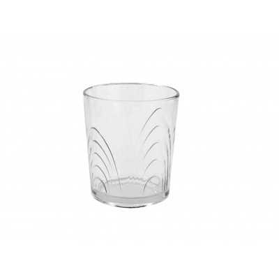 VASO VID. CORALINE TRANSP. CORTO 250ML