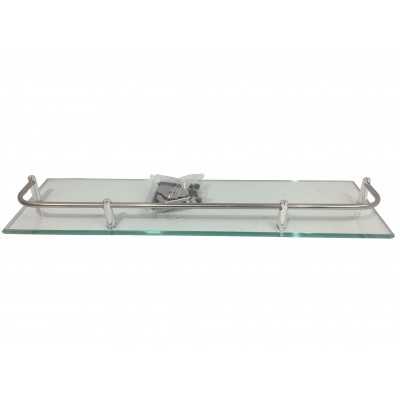 ESTANTE (VIDACE) VIDRIO PTA CUAD. ACERO/PLAST ESP. 5MM