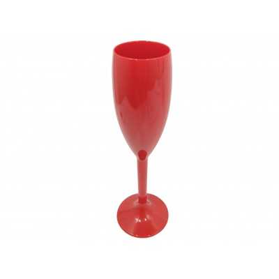 COPA ACRILICA CHAMPAGNE 160 CC ROJA PLENO