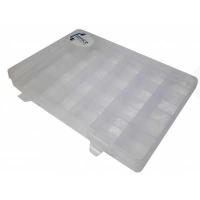 CAJA PLAST. ORGANIZADORA 24 DIV. MOVIBLES 19X13X2.5CM