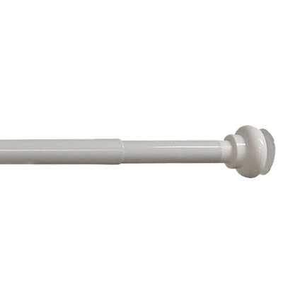 BARRAL ALUMINIO LUJO EXTENSIBLE BLANCO (2 MTS)