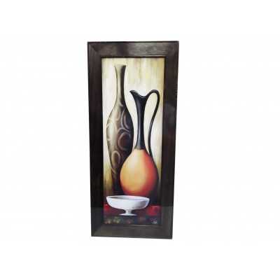 CUADRO MADERA 20X50 CM MOLD. 44MM SURTIDA