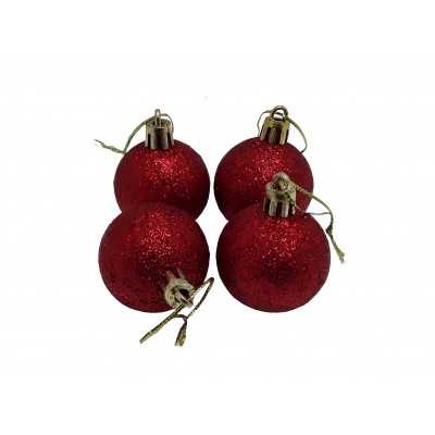  BOCHA N.4 X 4 EN BOLSA C/BRILLO ROJA