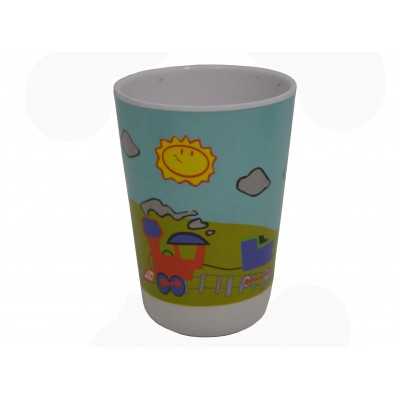 VASO MELAMINA 9,5 CM INFANTIL TREN
