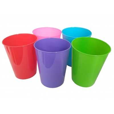 VASO PLAST. CONICO SATINADO 310 CC