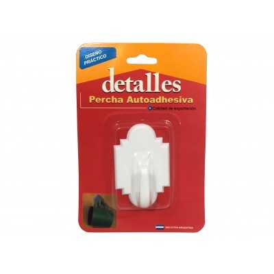GANCHO AUTOADHESIVO MED. X 1