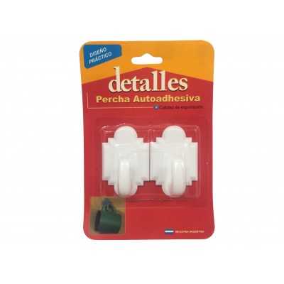 GANCHO AUTOADHESIVO CHIC. X 2