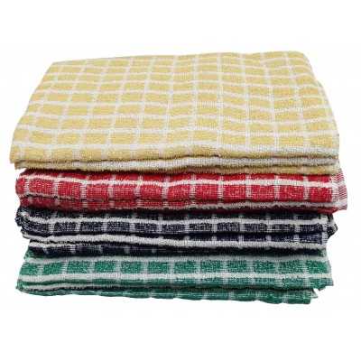 REPASADOR TOALLA DOBLE AJEDREZ 40 X 60 CM