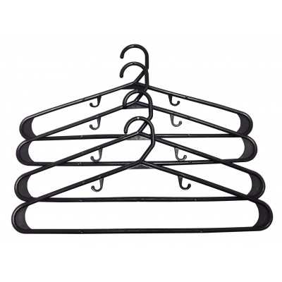 PERCHA ROPA PLAST. X4 ECO