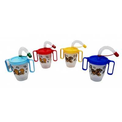 VASO PLAST. SORBITO C/2 ASAS ESTAMP.TRASLUCID