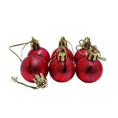  BOCHA N.3 X 6 EN BOLSA C/RAYAS ROJA