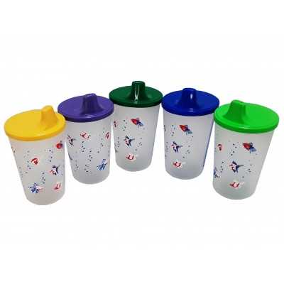 VASO PLAST. SORBITO DECORADO C/MEDIDA