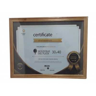 P/DIPLOMA MAD. 30X40 CM PARAISO