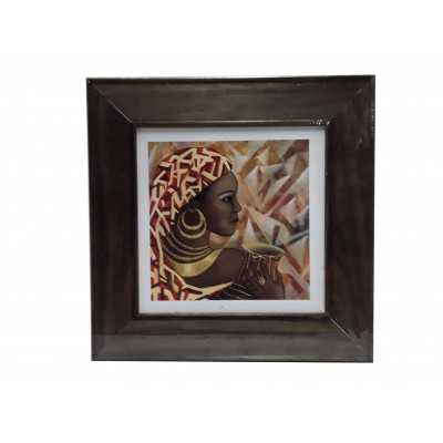 CUADRO MADERA 18X18 CM MOLD. 44MM SURTIDA