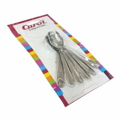 CUCHARITA P/CAFE ACERO CAROL PACK X 6