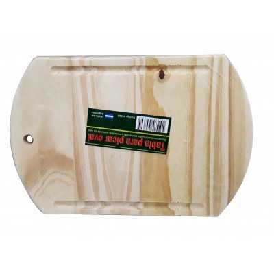 TABLA DE PICAR MAD. OVAL 32X21 CM