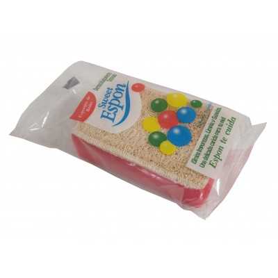 ESPONJA P/BAÑO RECT. C/VEGETAL