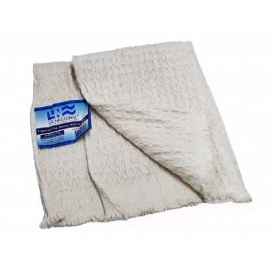 TRAPO P/PISO NIDO DE ABEJA BLANCO 60X50 CM