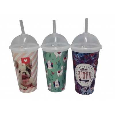  VASO PLAST. C/ SORBETE
