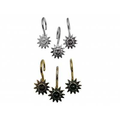 GANCHO P/CORTINA X 12 METALIZADO